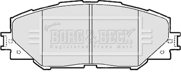 BORG & BECK Комплект тормозных колодок, дисковый тормоз BBP2079